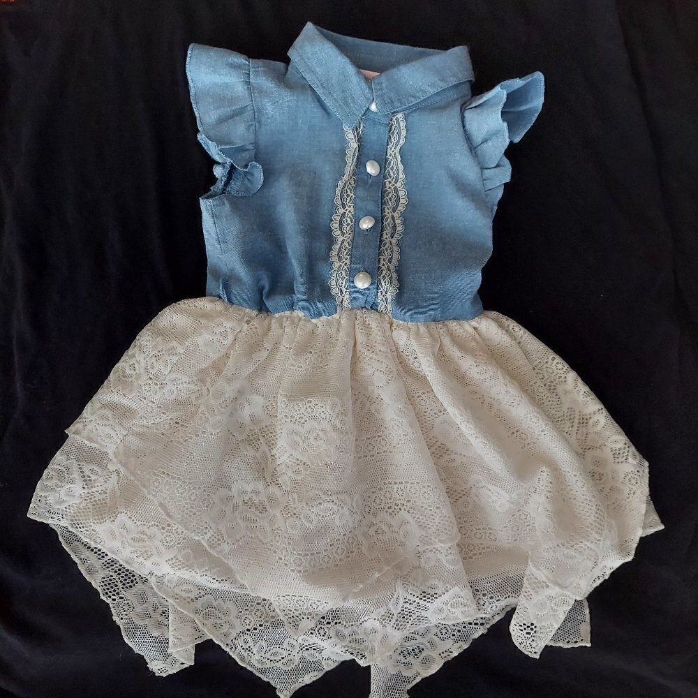 LITTLE Lady Lace Handkerchief Skirt Dress, 2T